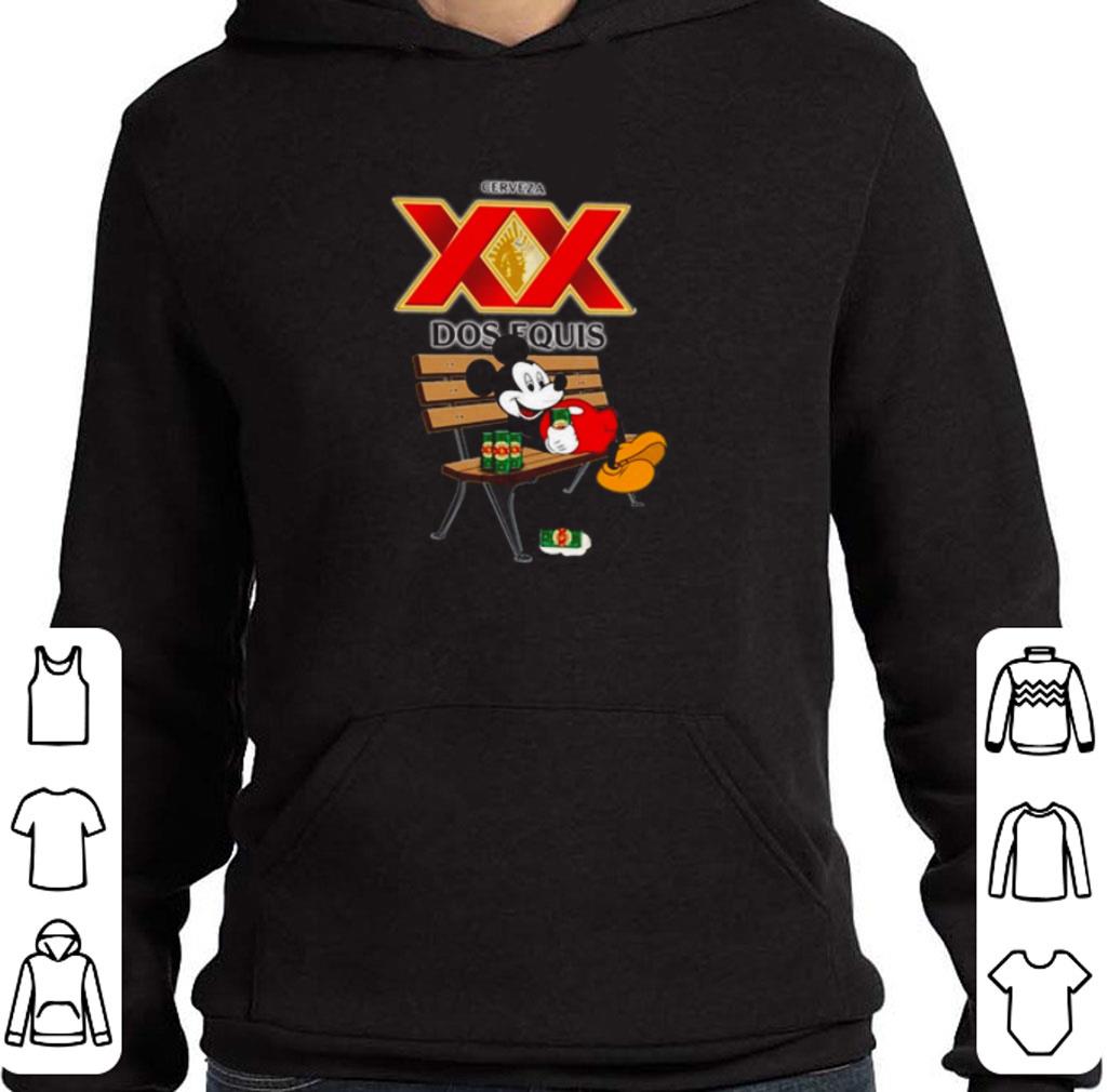 Funny Mickey mouse drinking Dos Equis XX beer shirt