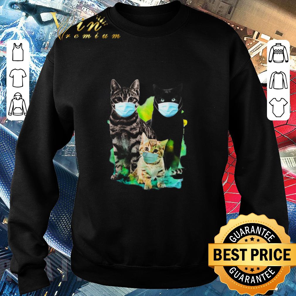 Funny Three Cats mask Coronavirus shirt 6 Funny Three Cats mask Coronavirus shirt