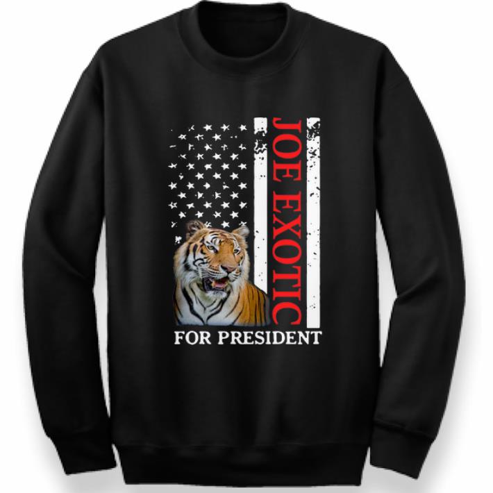 Great Joe Exotic Tiger King For President American Flag shirt