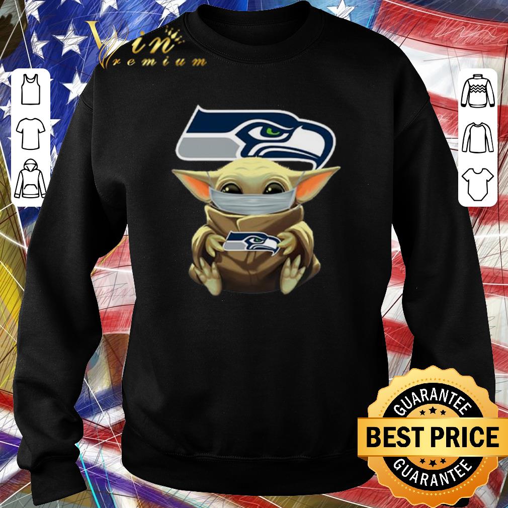 Hot Baby Yoda Face Mask Seattle Seahawks shirt