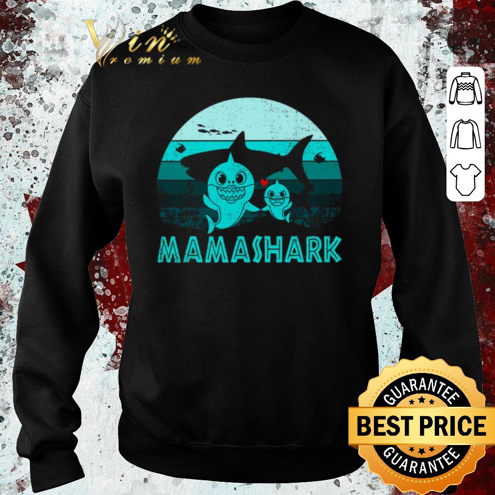 Hot Shark Love Mamashark Vintage Mother Day shirt