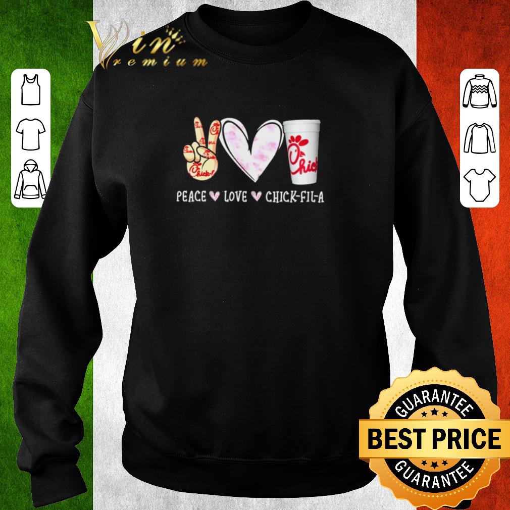 Nice Peace love Chick-fil-A shirt