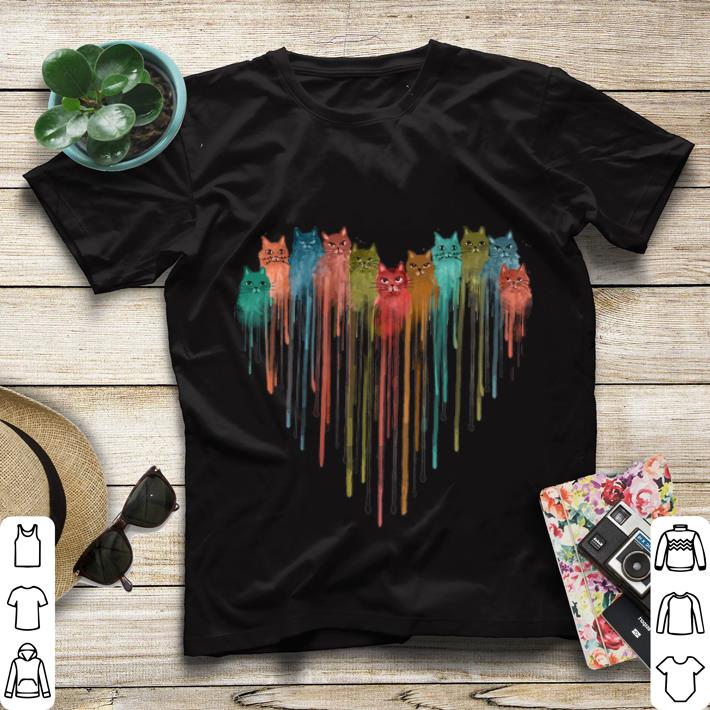 Official Cats Heart Watercolor shirt