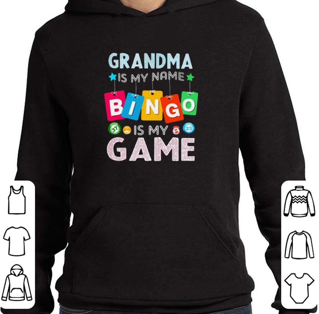 Official Grandma is my name bingo is my game shirt