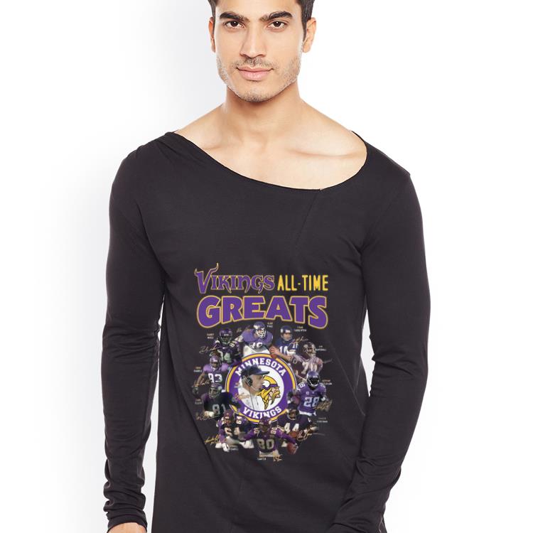 Official Minnesota Vikings All-time Greats Signatures shirt
