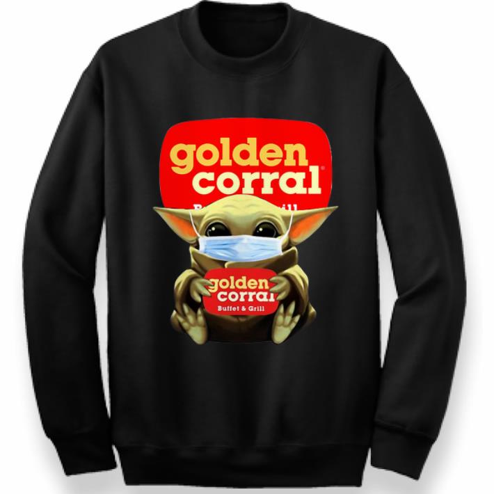 Official Star Wars Baby Yoda Mask Hug Golden Corral Covid-19 shirt