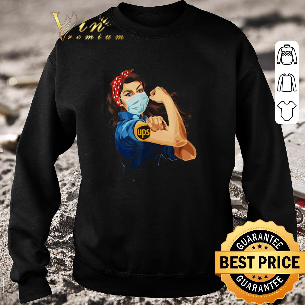 Official Strong Woman mask tattoo UPS Covid-19 shirt 6 Official Strong Woman mask tattoo UPS Covid-19 shirt