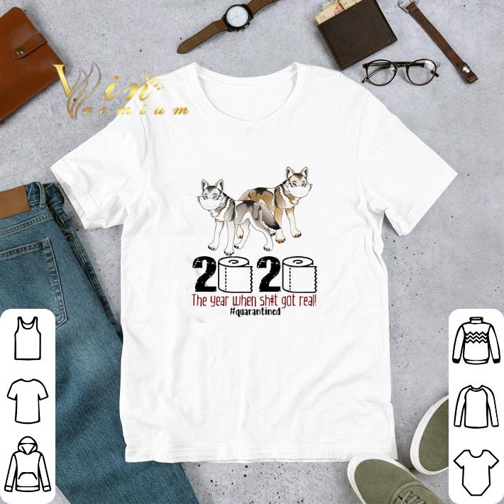Official Wolf 2020 the year when shit got real #quarantined Coronavirus shirt