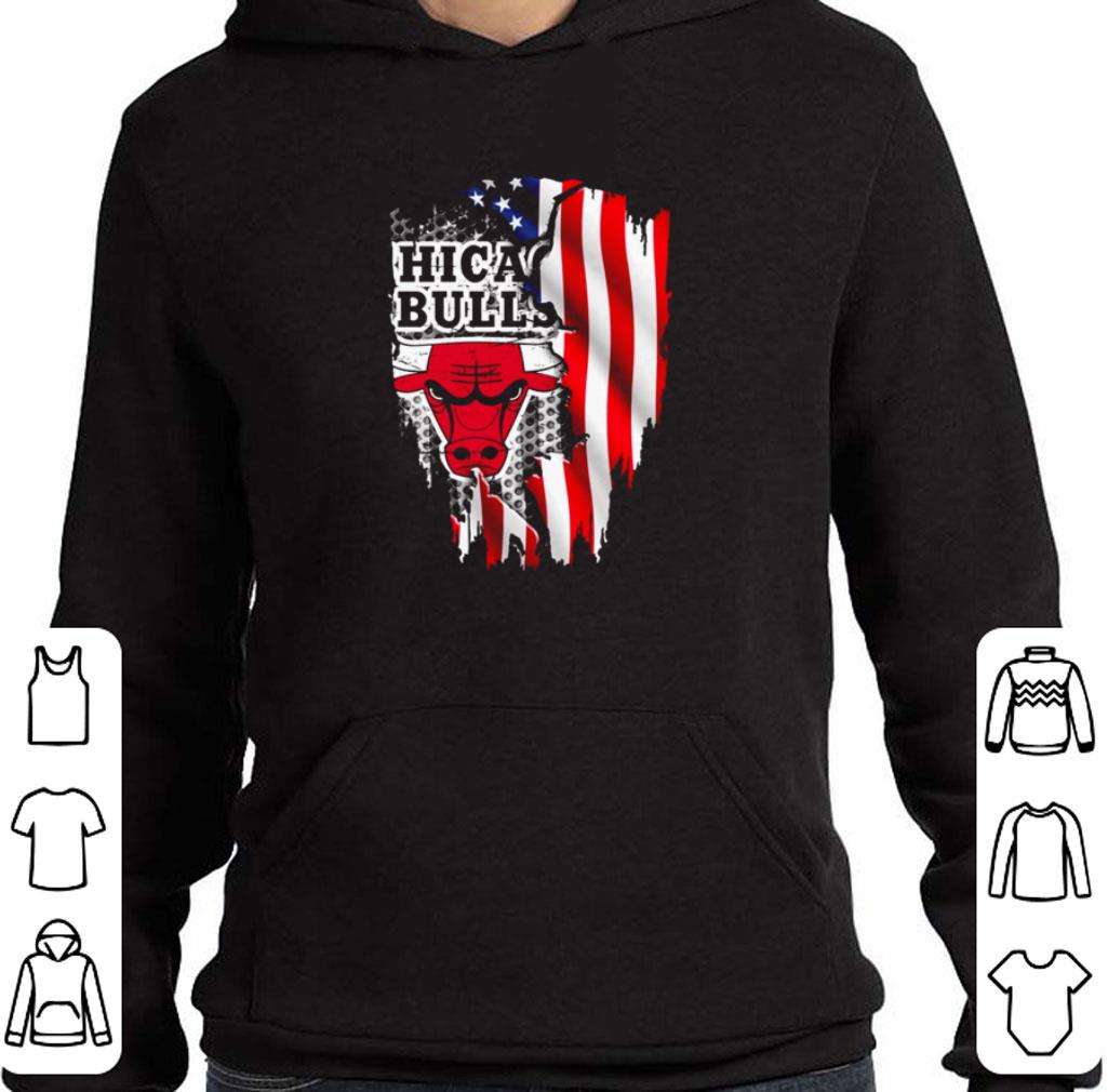 Premium Chicago Bulls inside American Flag shirt