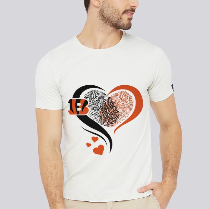 Premium Cincinnati Bengals Rugby Heart Fingerprint shirt