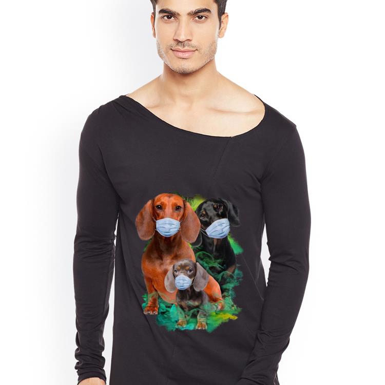 Premium Dachshunds Mask Coronavirus Dog Lovers shirt