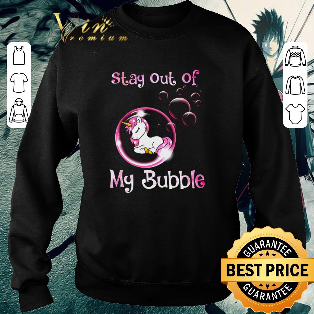 Premium Unicorn sleeping stay out of my bubble shirt