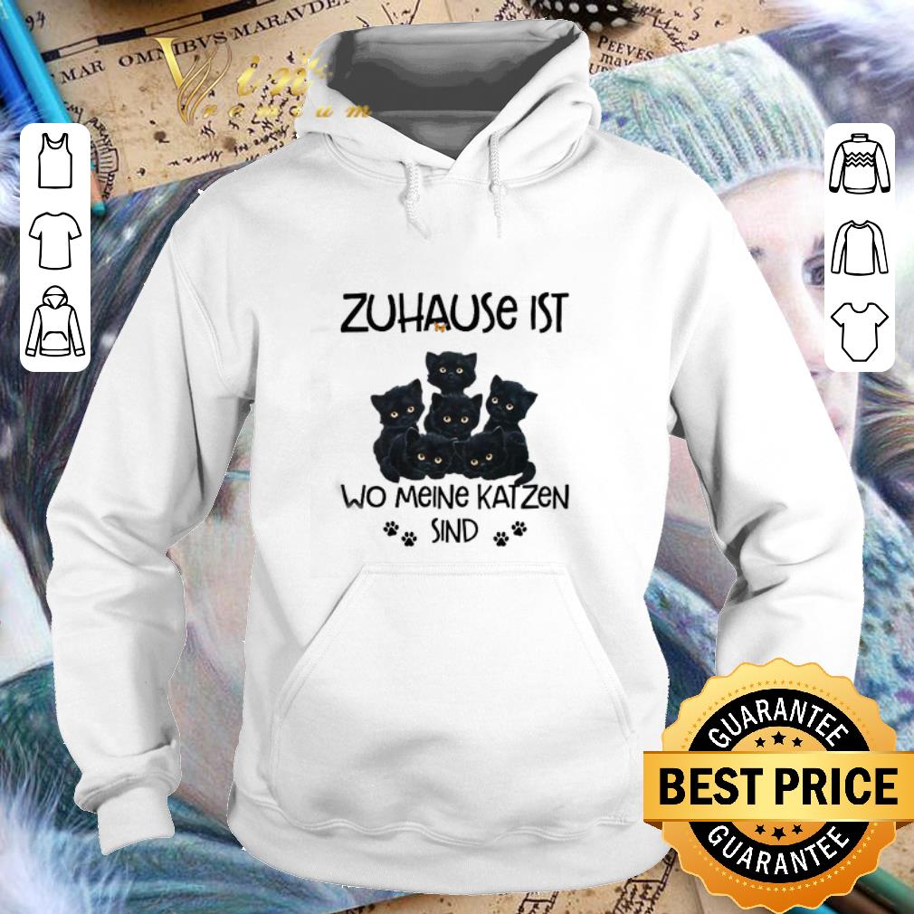 Premium Zuhause Ist Wo Meine Katzen Sind Black Cats shirt