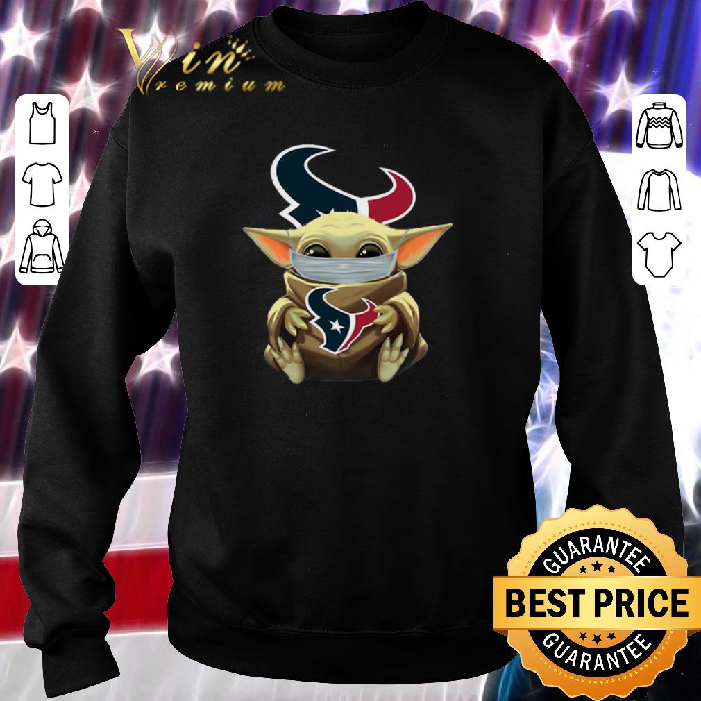 Pretty Baby Yoda Face Mask Houston Texans shirt