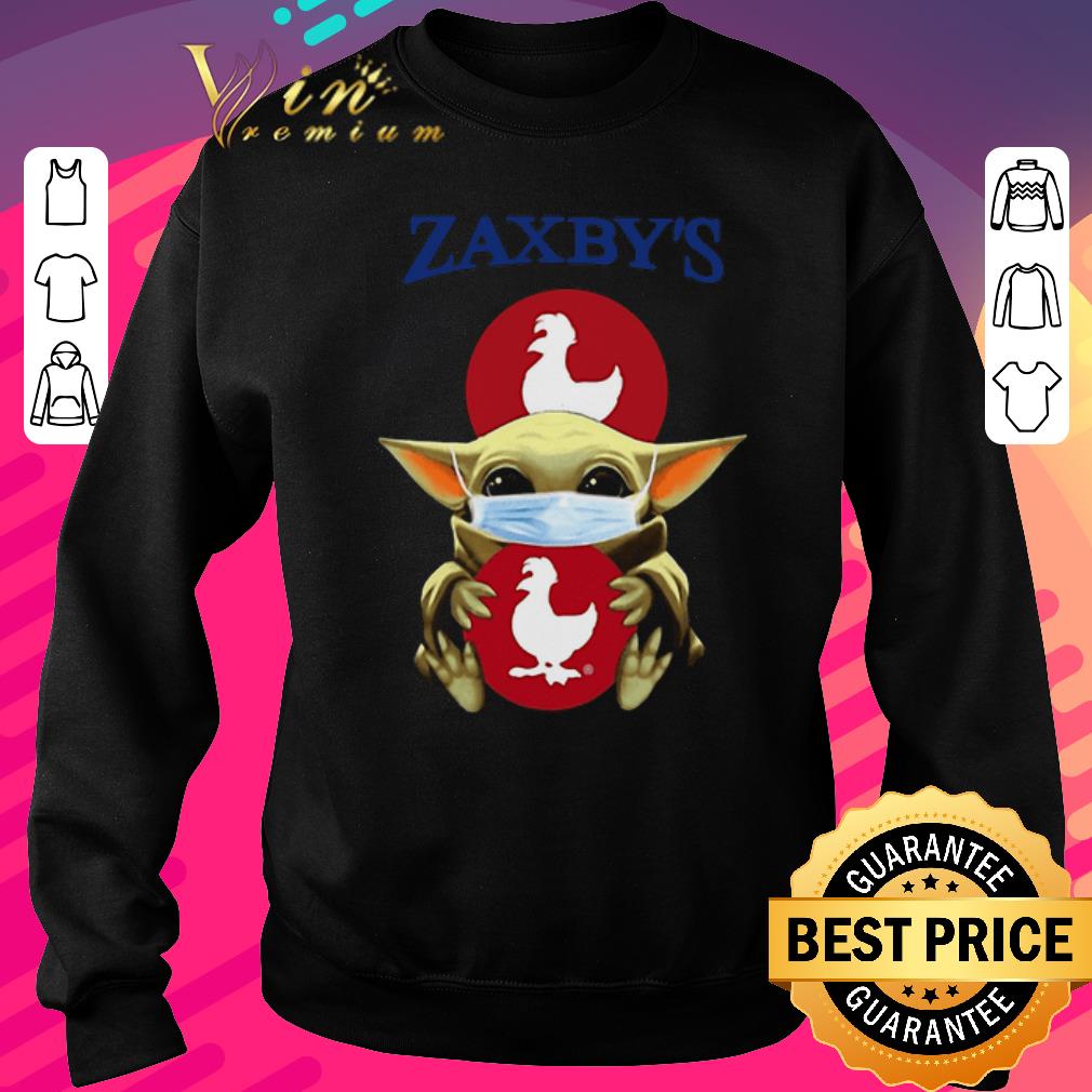 Pretty Baby Yoda Mask Hug Zaxby’s shirt
