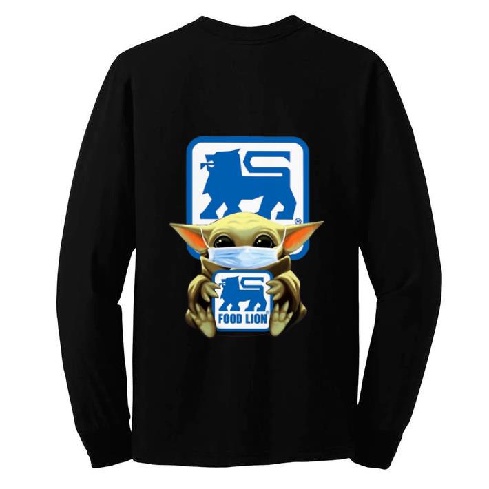 Pretty Star Wars Baby Yoda Mask Hug Food Lion Covid-19 shirt