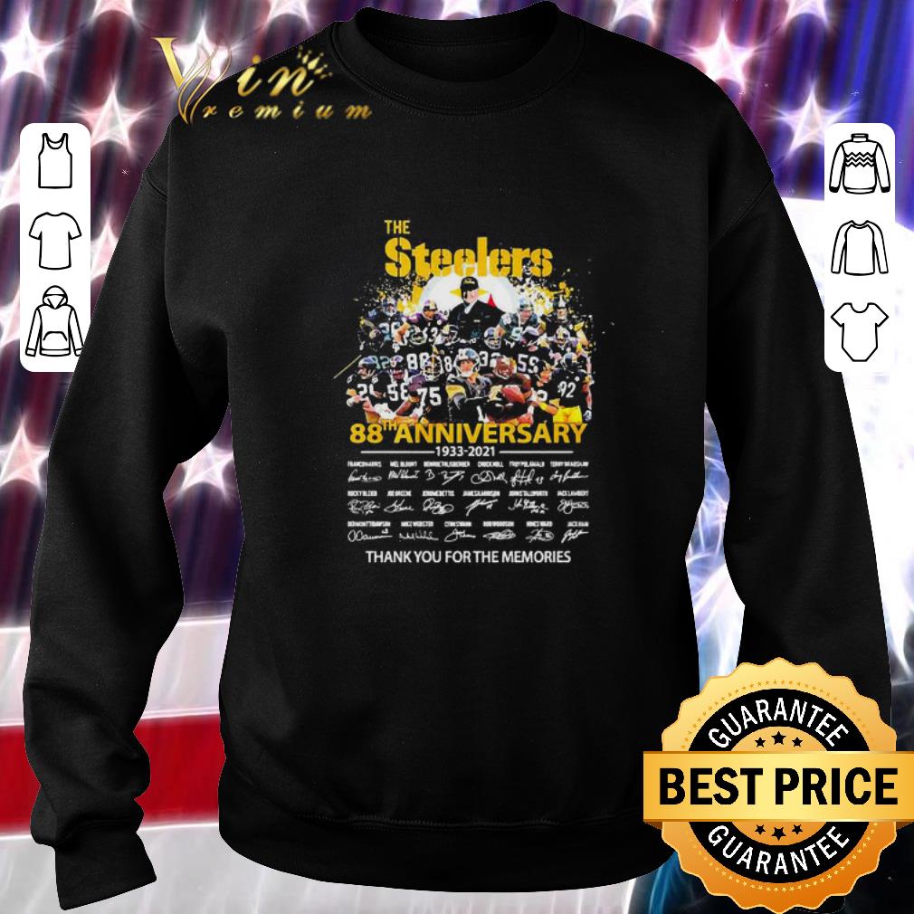 The Pittsburgh Steelers 88th Anniversary 1933 2021 Signatures shirt 6 The Pittsburgh Steelers 88th Anniversary 1933 2021 Signatures shirt