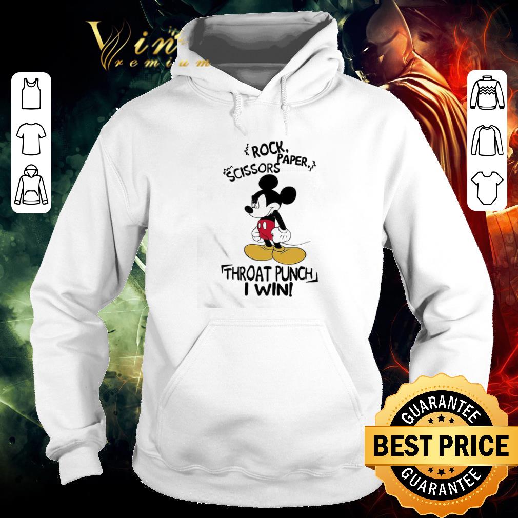 Awesome Mickey mouse rock paper scissors throat punch i win shirt 6 Awesome Mickey mouse rock paper scissors throat punch i win shirt