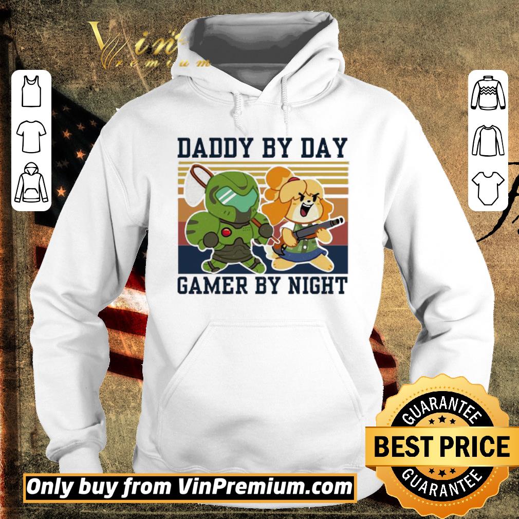 Pretty Doomguy and Isabelle Daddy By Day Gamer by Night Vintage shirt