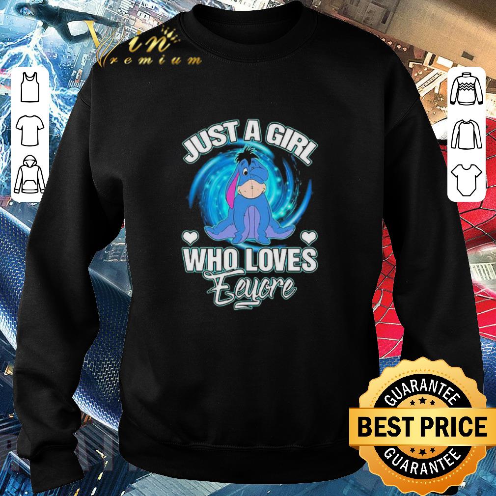 Top Just A Girl Who Loves Eeyore Winnie-the-Pooh shirt