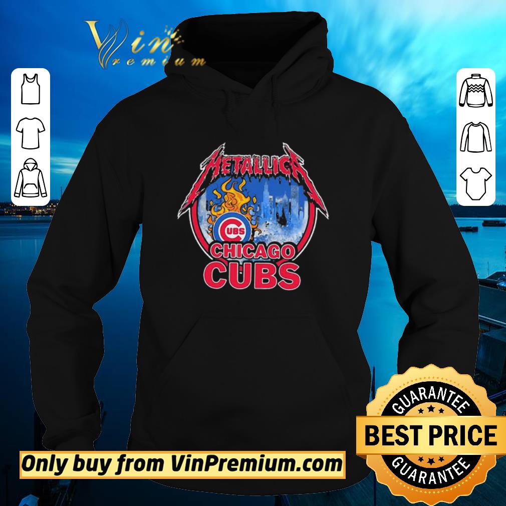 Pretty Metallica mashup Chicago Cubs Logo shirt