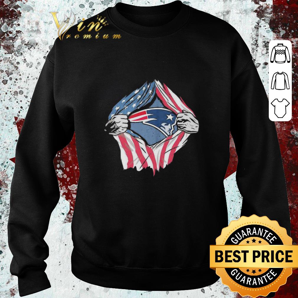 Original New England Patriots inside me American Flag shirt