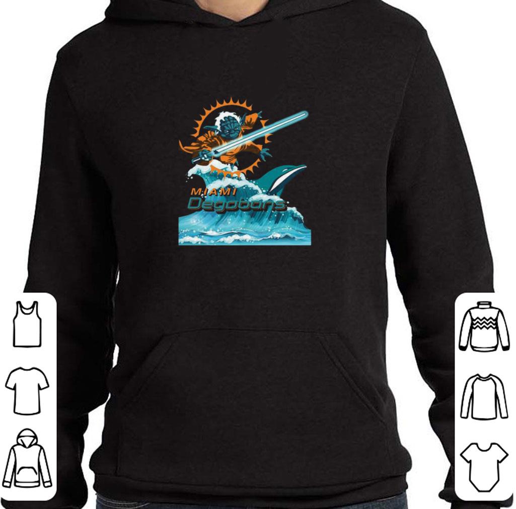 Hot Star Wars Master Yoda Miami Dolphins Degobons shirt