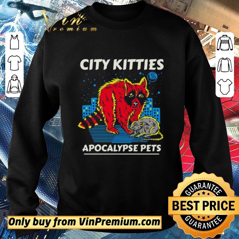 Awesome Racoon city Kitties Apocalypse pets shirt