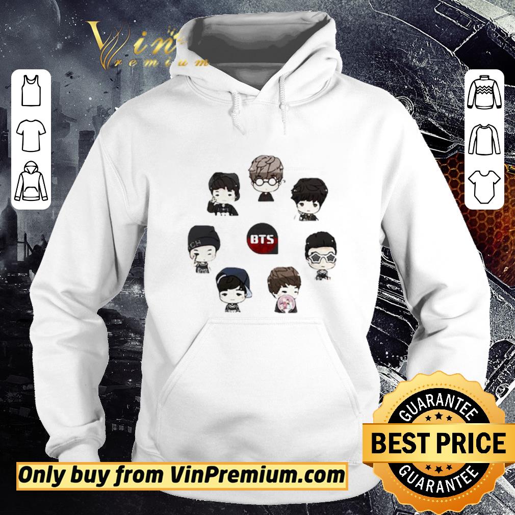 Awesome BTS Bangtan Boy same cartoon chibi shirt 6 Awesome BTS Bangtan Boy same cartoon chibi shirt