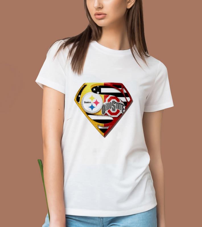 Original Superman Pittsburgh Steelers And Ohio State Buckeyes shirt