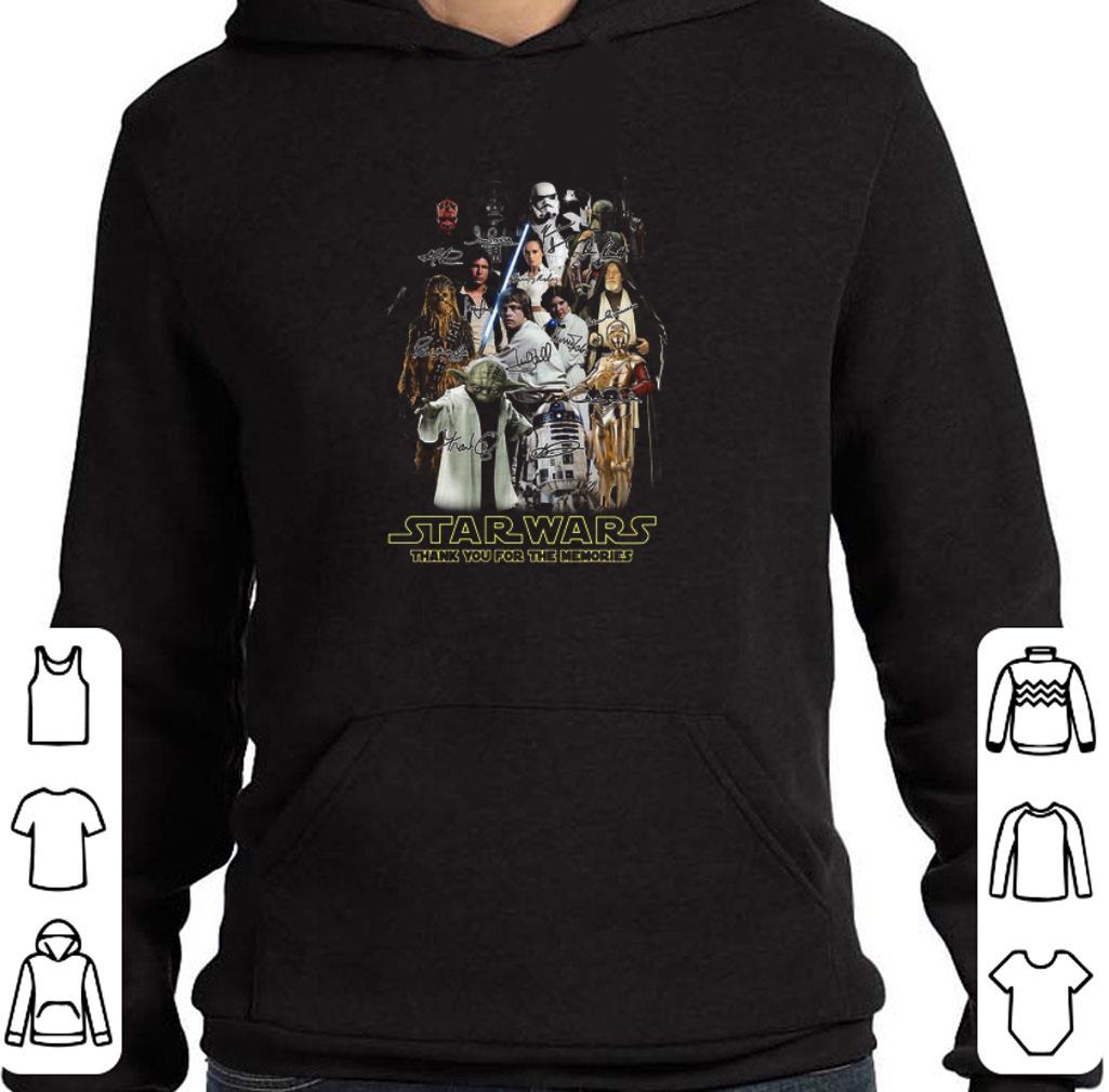 Top Star Wars And Character Signatures Thank You For The Memories shirt 6 Top Star Wars And Character Signatures Thank You For The Memories shirt
