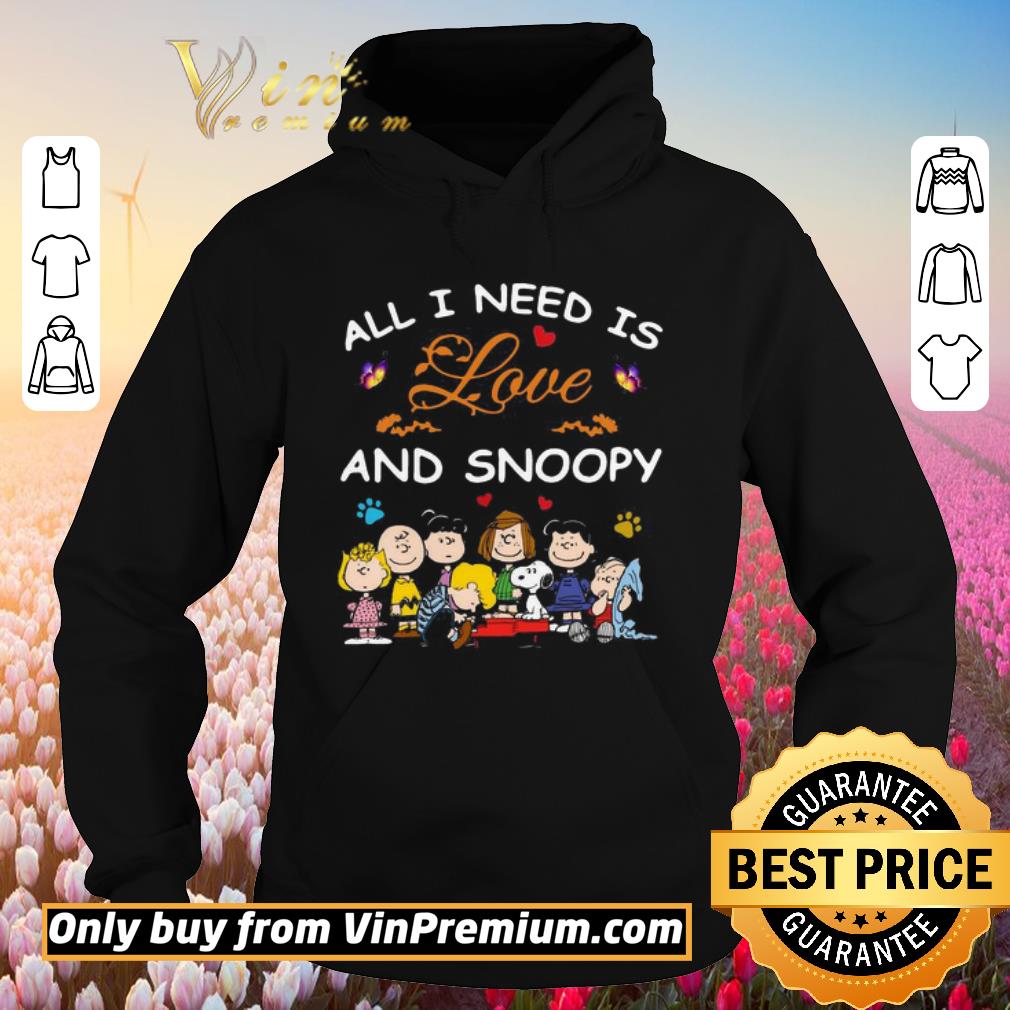 Awesome All I Need Is Love And Snoopy Peanuts Butterfly Heart shirt 6 Awesome All I Need Is Love And Snoopy Peanuts Butterfly Heart shirt