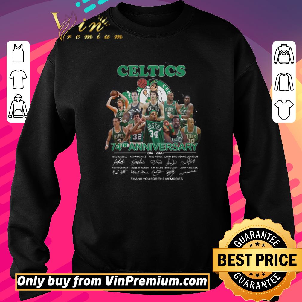 Pretty Boston Celtics Logo 74th Anniversary Signature shirt