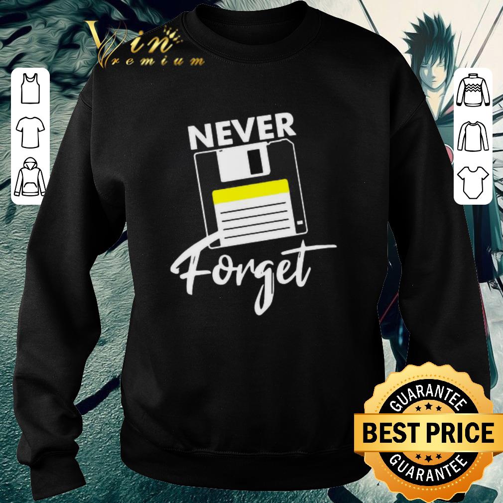 Top USB Floppy Disk never forget shirt