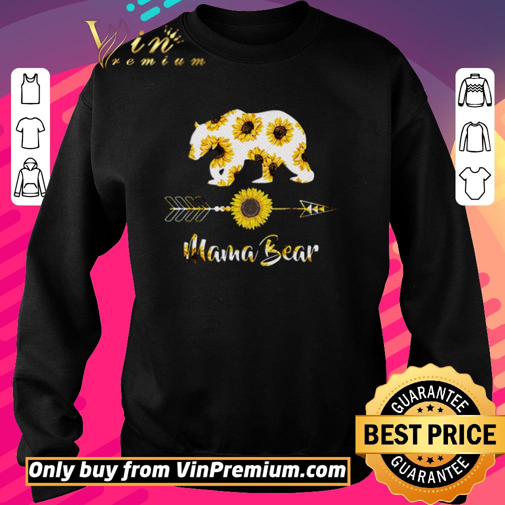 Pretty Mama bear Sunflower shirt