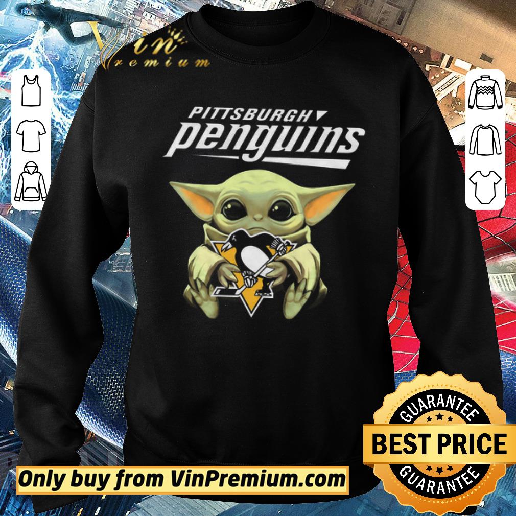 Pretty Baby Yoda Pittsburgh Penguins shirt