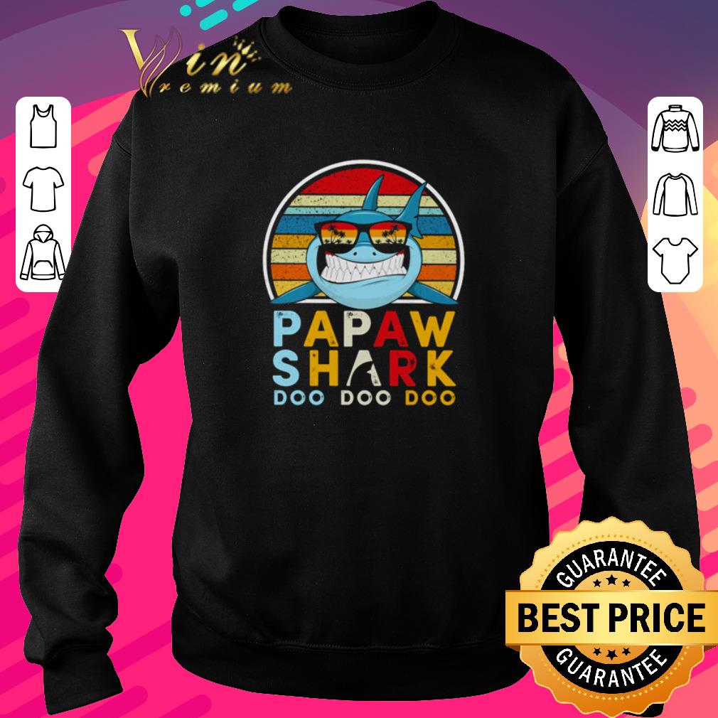 Official Papaw shark doo doo doo vintage shirt 6 Official Papaw shark doo doo doo vintage shirt