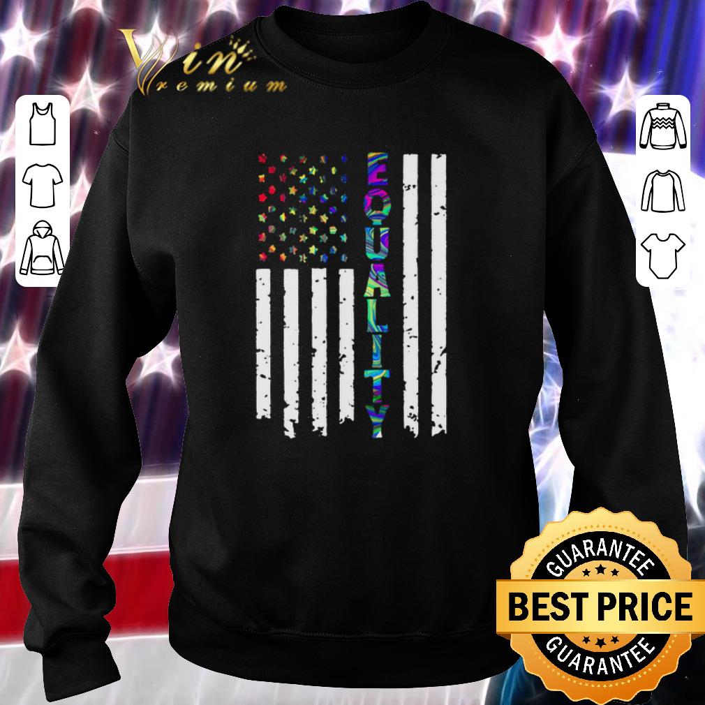 Hot LGBT American flag equality 4th of july independence day shirt