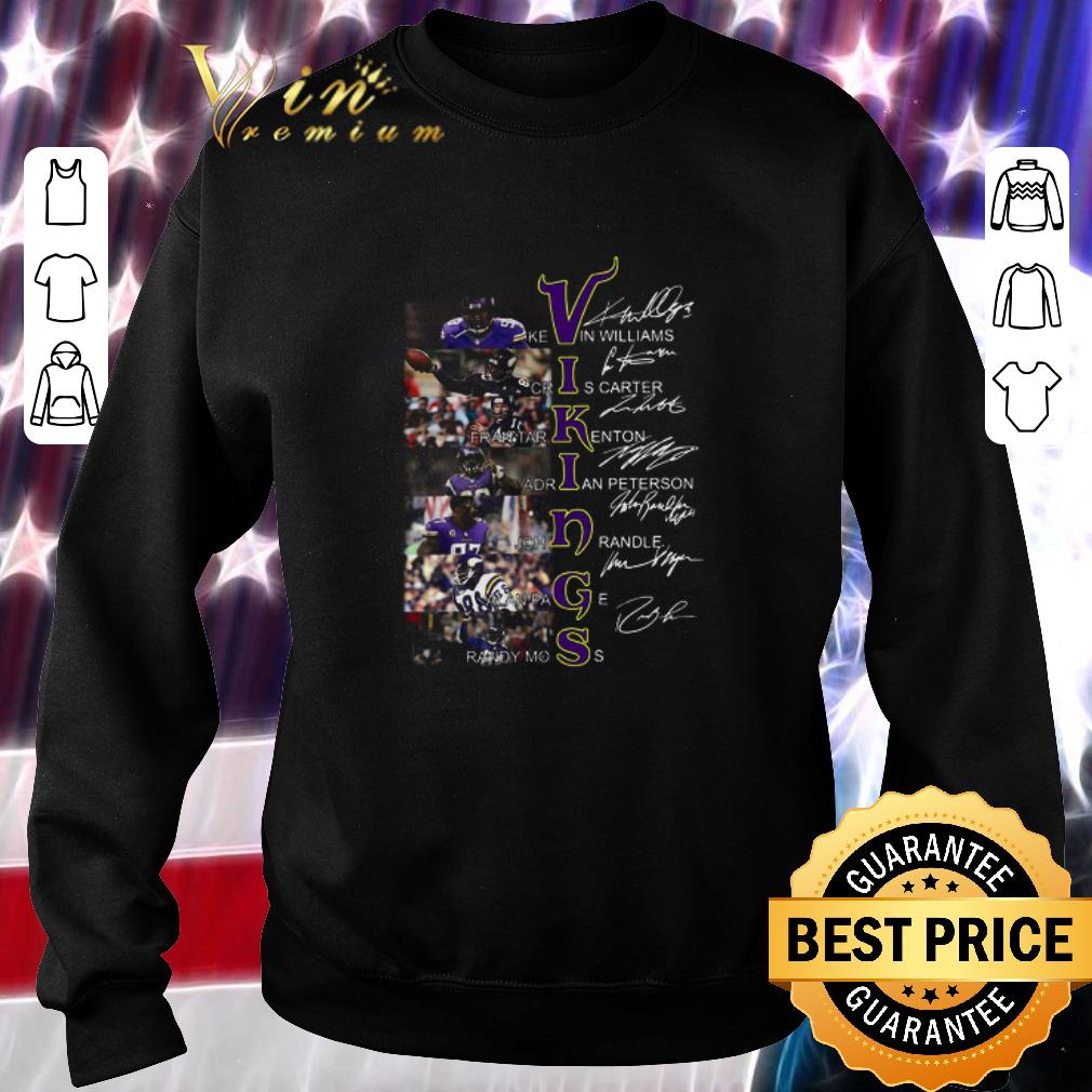Original Minnesota Vikings Signatures Kevin Williams Cris Carter shirt