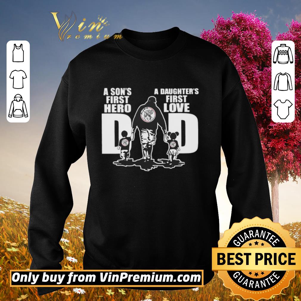 Awesome Ajax Amsterdam FC Dad a son’s first hero a daughter’s first love shirt 6 Awesome Ajax Amsterdam FC Dad a son’s first hero a daughter’s first love shirt