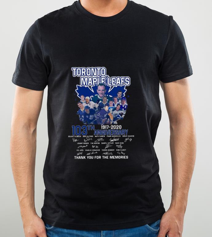 Premium Toronto Maple Leafs 103th Anniversary Thank You For The Memories shirt