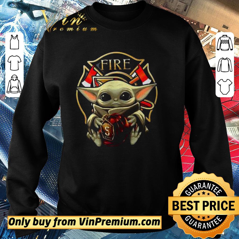Hot Baby Yoda Hug Flaptatn Fire Reside shirt