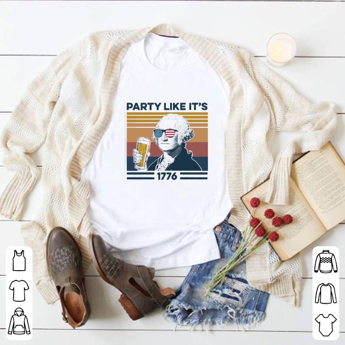 Funny George Washington Party Like It’s 1776 Vintage shirt