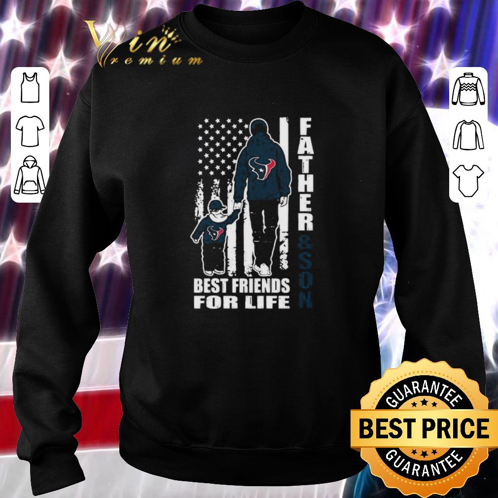 American Flag Houston Texans Father & Son Best Friends For Life shirt