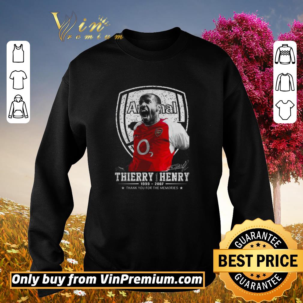 Pretty Thierry Daniel Henry Arsenal 1999-2007 signature shirt 6 Pretty Thierry Daniel Henry Arsenal 1999-2007 signature shirt