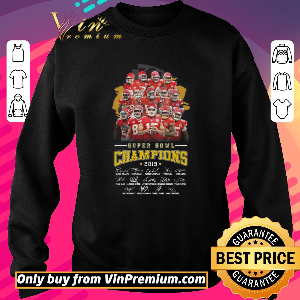 Pretty Kansas City Chiefs Players Super Bowl Champions 2019 shirt