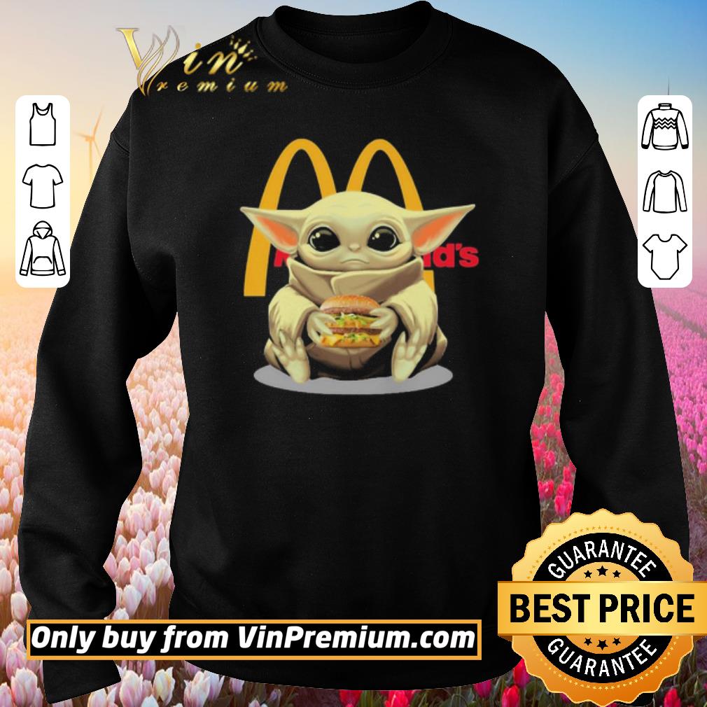 Hot Baby Yoda hug McDonald’s shirt 3 Hot Baby Yoda hug McDonald’s shirt 3