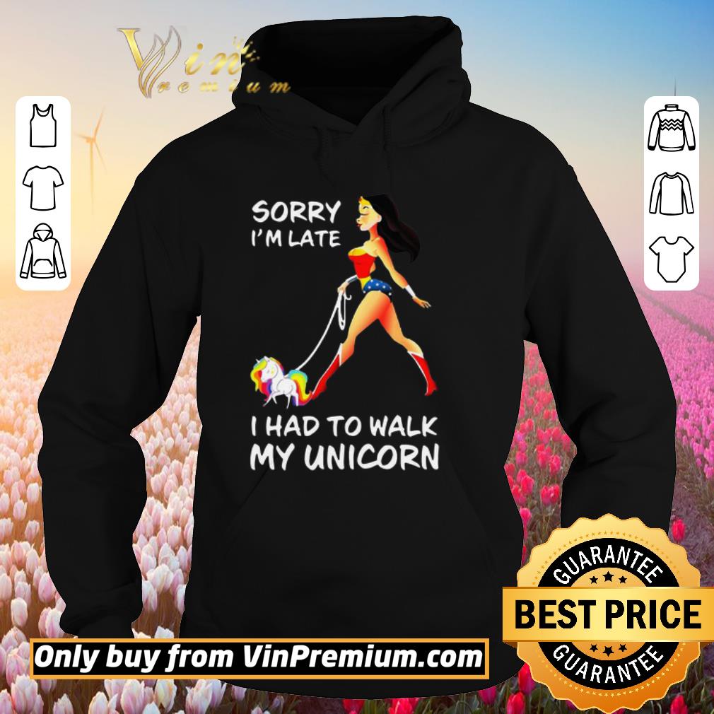 Hot Wonder Woman sorry I’m late I had to walk my unicorn shirt