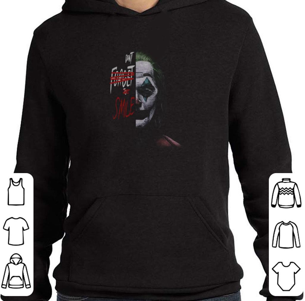 Awesome Joker Joaquin Phoenix Don’t Forget To Smile Halloween shirt