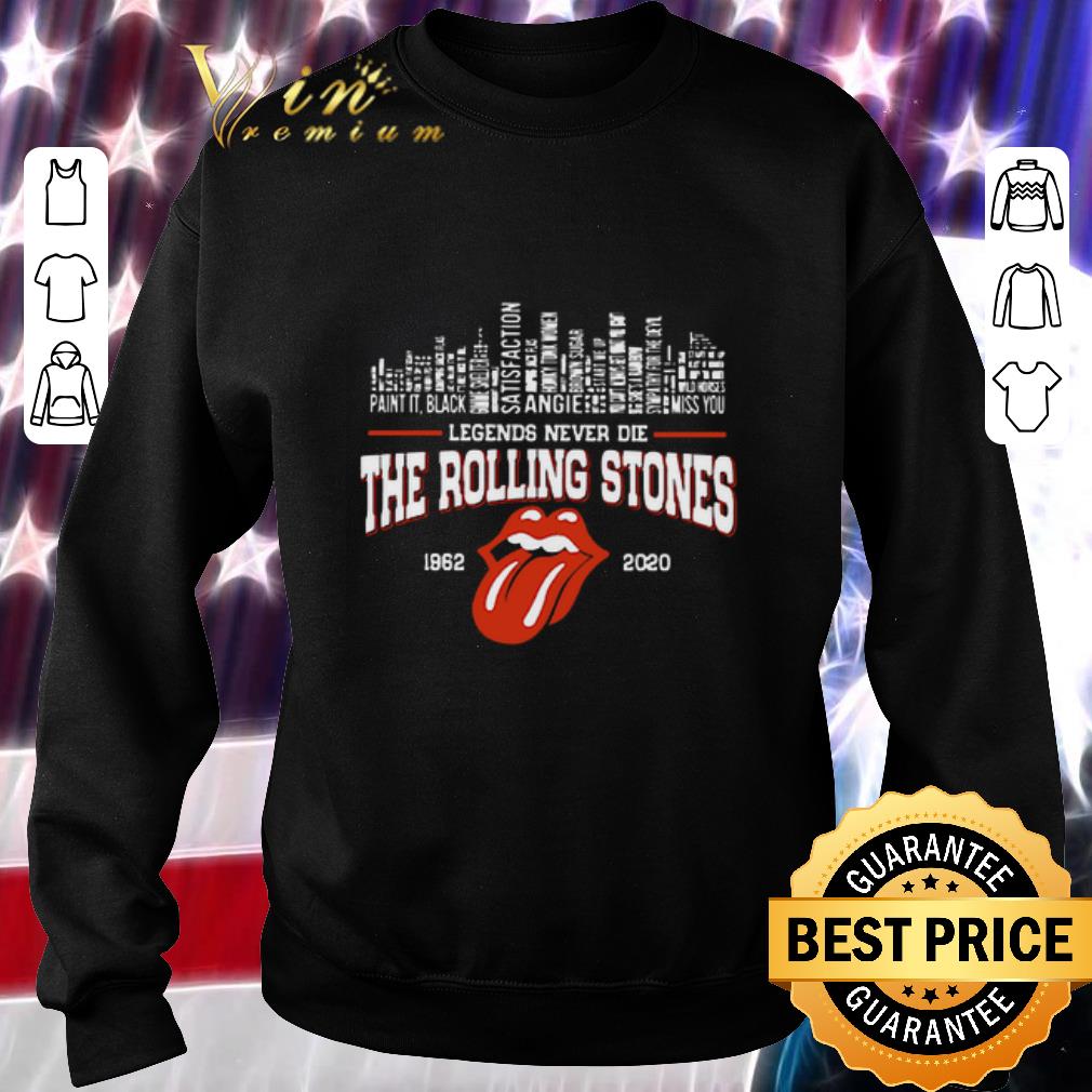 Legends Never Die The Rolling Stones 1980 2020 City Songs shirt